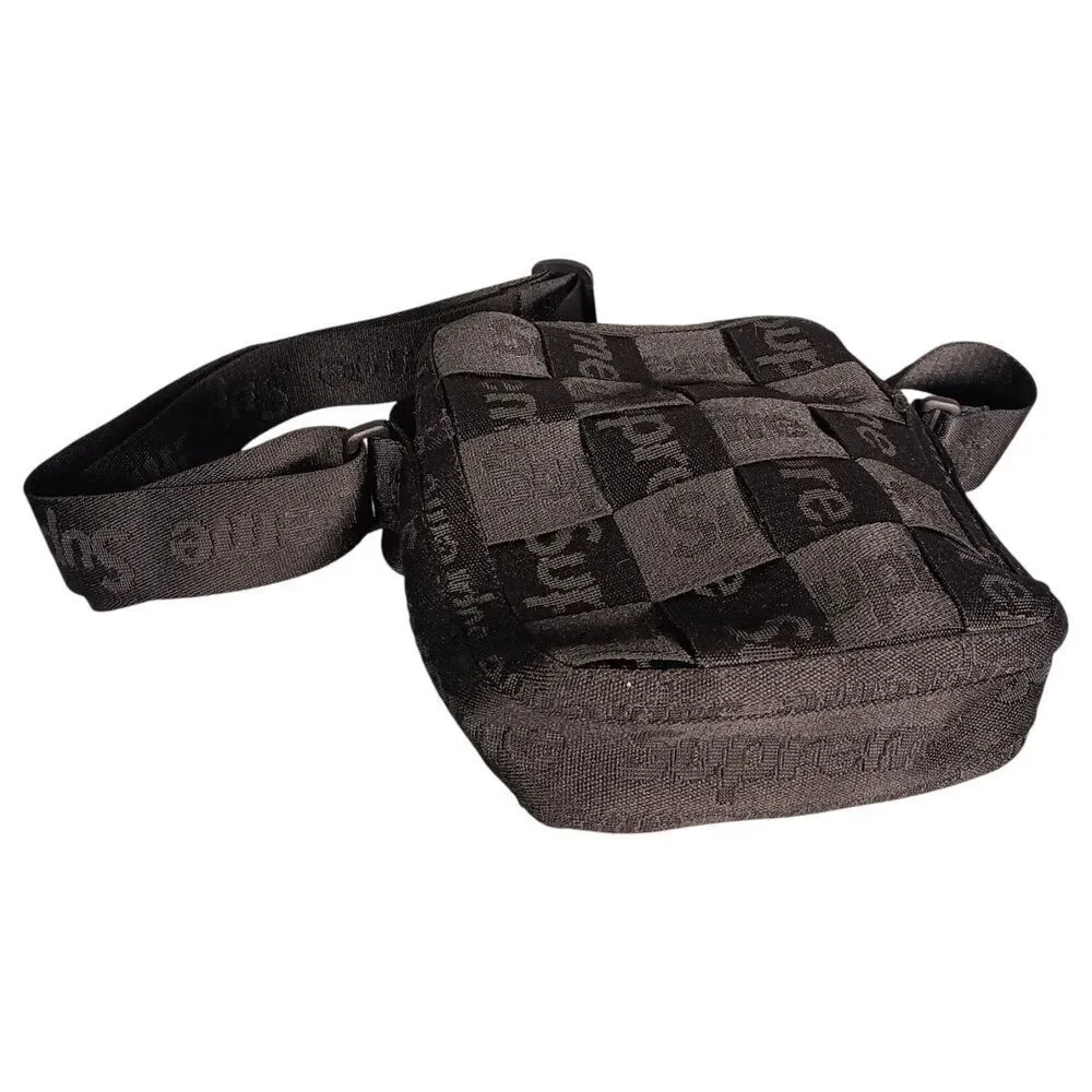 Supreme Woven Shoulder Bag Messenger SS23 Black